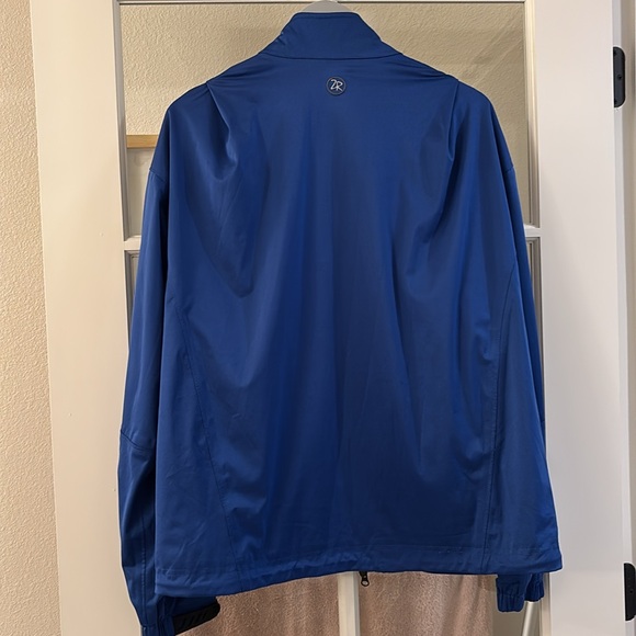 Zero Restriction golf rain jacket windbreaker blue L - Picture 2 of 8